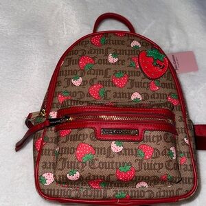 Juicy Couture Strawberry Rosie mini Chestnut Backpack 🍓🍓🍓